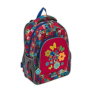 Skolas mugursoma 28x39x14, 520g. 15 L ErichKrause Ergo Line, Patchwork