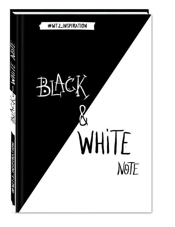 Black & White Note. Стильный блокнот с чёрными и белоснежными страницами