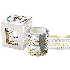Dekoratīvā lente (Pašlīmējoša) FOLIA Mix 4gab. x 5m