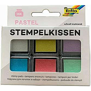 Tintes spilventiņš dekoram FOLIA Pastel, 6 krāsas