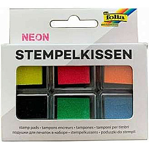 Tintes spilventiņš dekoram FOLIA Neon, 6 krāsas