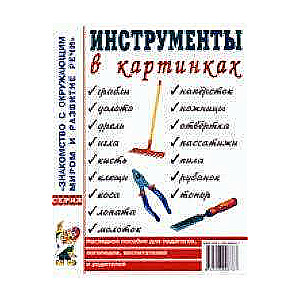 Instrumenti attēlos. Redzams mācību līdzeklis pedagogiem, logopēdiem, audzinātājiem, vecākiem.A4