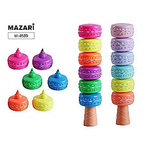 Teksta izcēlājs MACAROONS, 6 krāsas