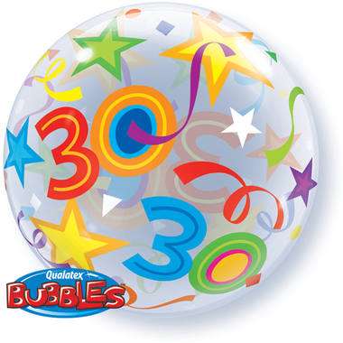 Folija balons 22 Bubble 30 gadi
