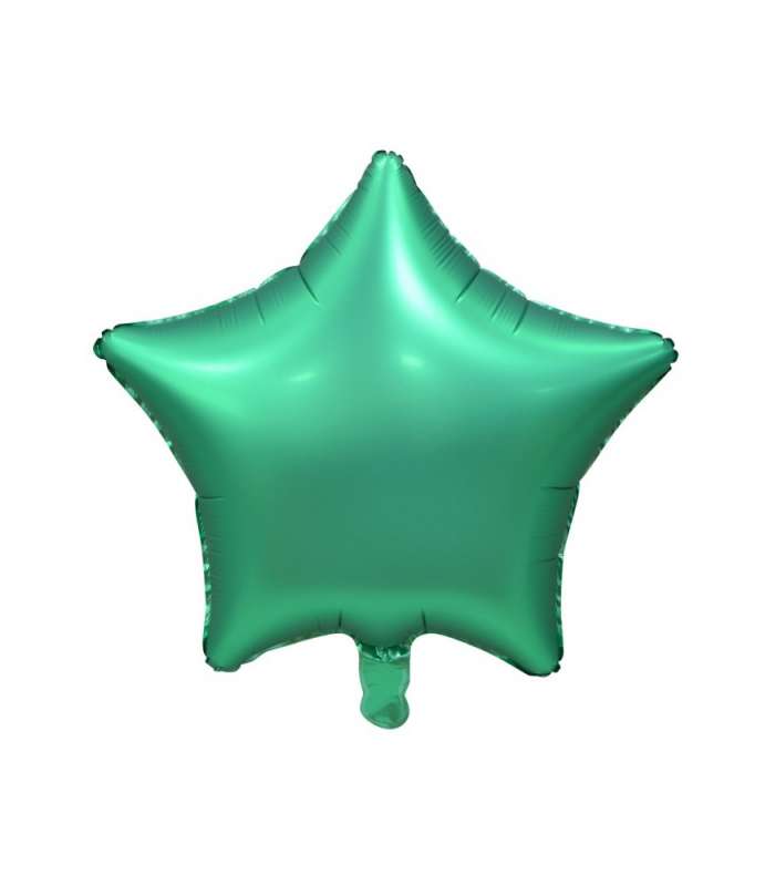Фольгированный шар 19 Звезда зеленый, матовый
