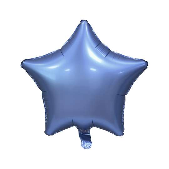 Фольгированный шар 19 Звезда синий, матовый