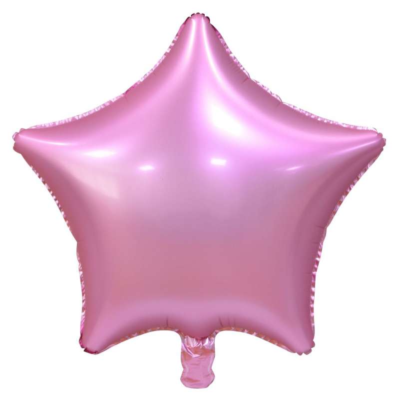Folijas balons 19 Zvaigzne rozā, matēts