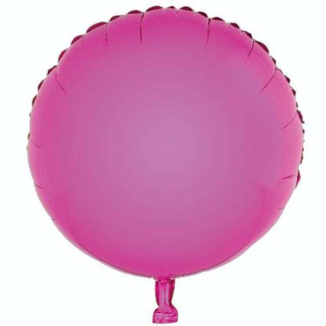 Folijas balons 18 Apaļš rozā