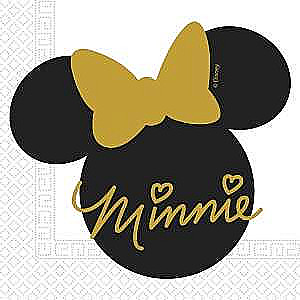 Salvetes Minnie Gold 33x33cm, 20gb