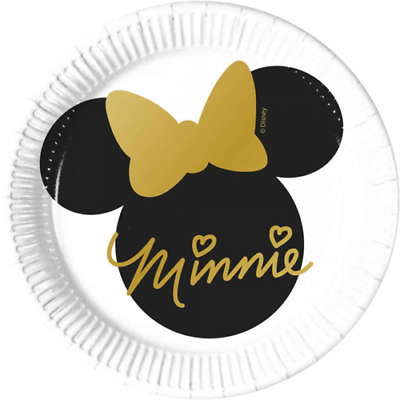 Papīra šķīvis  Minnie Gold 20cm, 8gb