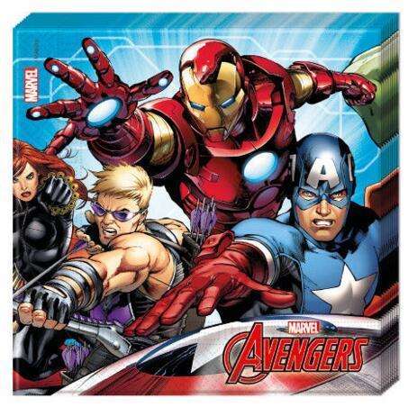 Салфетки Mighty Avengers 33x33см, 20шт.