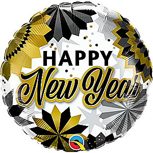 Folijas balons 18 Happy New Year