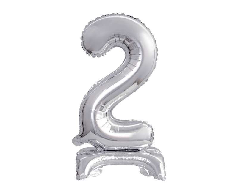 Folijas balons 38cm., Nr 2, sudrabs