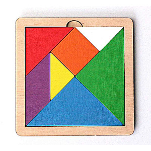 Koka puzle spēle Tangram
