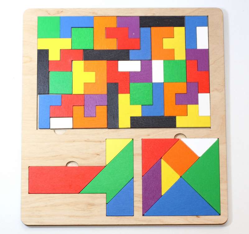 Игра головоломка деревянная "TetrisWood, Танграм, "T" Танграм"