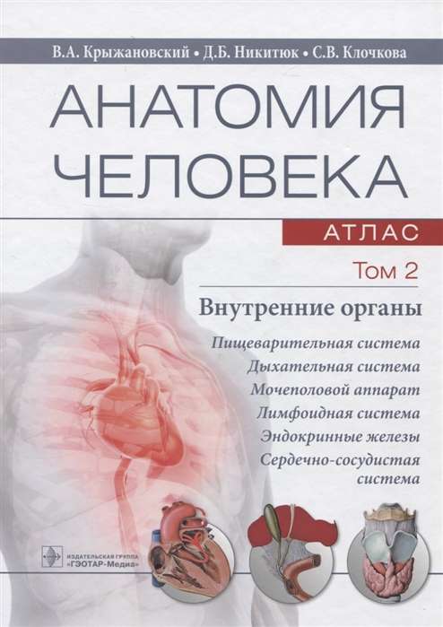 Анатомия человека.Т.2.Внутренние органы.В 3х томах