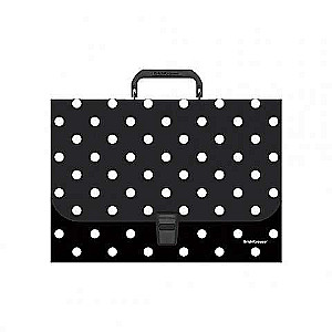 Plastmasas portfelis ErichKrause Dots in Black, A4