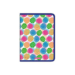 Zippera mape uz piezīmēm plastmasas ErichKrause Buttons, A4