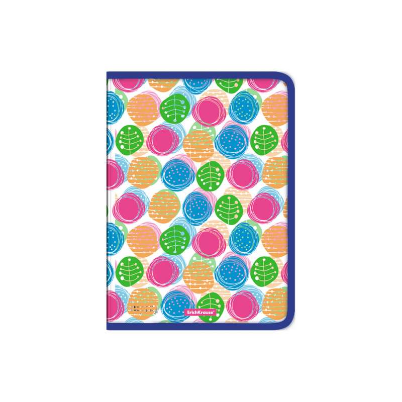 Zippera mape uz piezīmēm plastmasas ErichKrause Buttons, A4