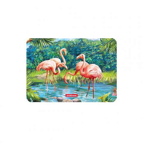 Подкладка настольная пластиковая ErichKrause  Flamingo, А4