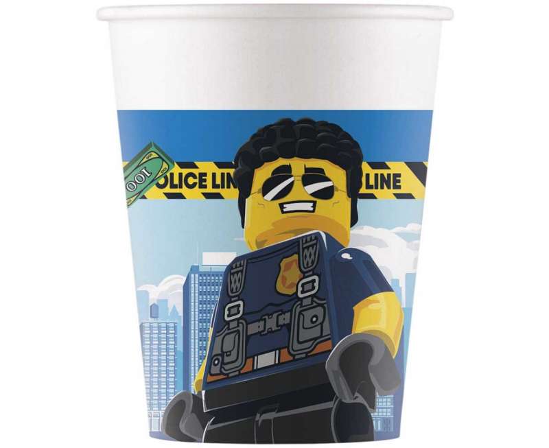 Papīra glāzītes "Lego City" 200ml, 8gb
