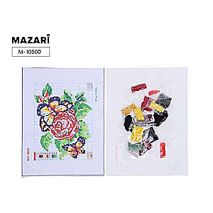 Izšūšanas komplekts ar pērlītēm 20 x 29 cm