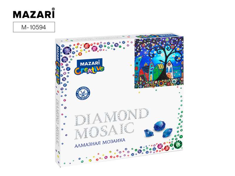 Dimanta mozaīka 30x30 cm - Pasaku pilsēta