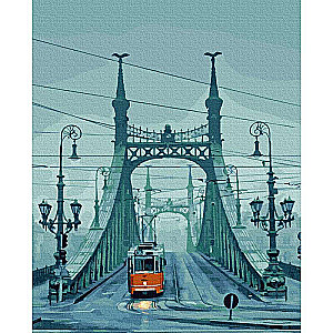 Glezna pēc numuriem (40x50) BUDAPEŠTA. BRĪVĪBAS TILTS (21 krāsa)