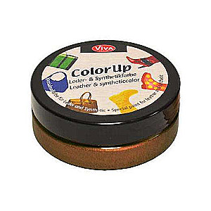 Krāsa ādai un sintētikai Color up, 50 ml, brūna