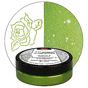 Štampēšanas krāsa Viva Decor 3D 50ml - Grassgreen Metallic
