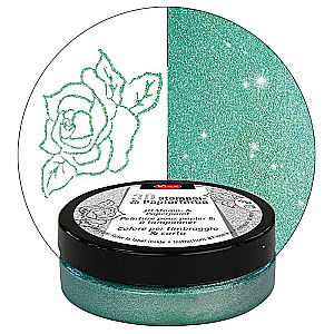 Štampēšanas krāsa Viva Decor 3D 50ml - Limoneza zaļā metāla