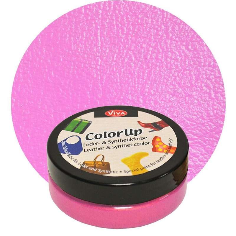 Краска для кожи и синтетики Color up, 50 мл, розовый