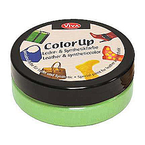 Krāsa ādai un sintētikai Color up, 50 ml, kivi