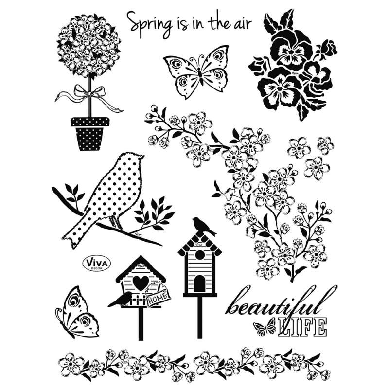 Silikona zīmogi dekoram VIVA "Springtime"
