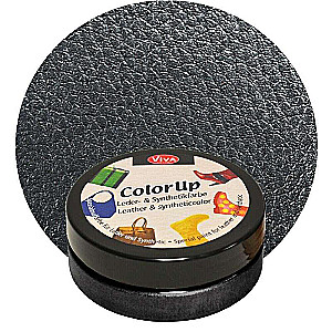 Krāsa ādai un sintētikai Color up, 50 ml, antracīts metālisks