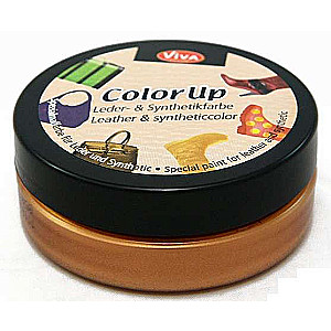 Krāsa ādai un sintētikai Color up, 50 ml, bronza