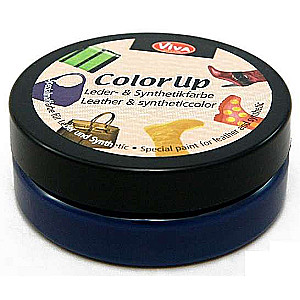 Krāsa ādai un sintētikai Color up, 50 ml, tumši zila