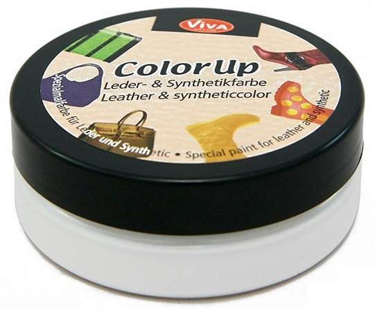 Краска для кожи и синтетики Color up, 50 мл, белый