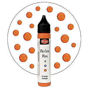 Židkā pērle Viva Decor Perlen-Pen 28 ml - Oranžs