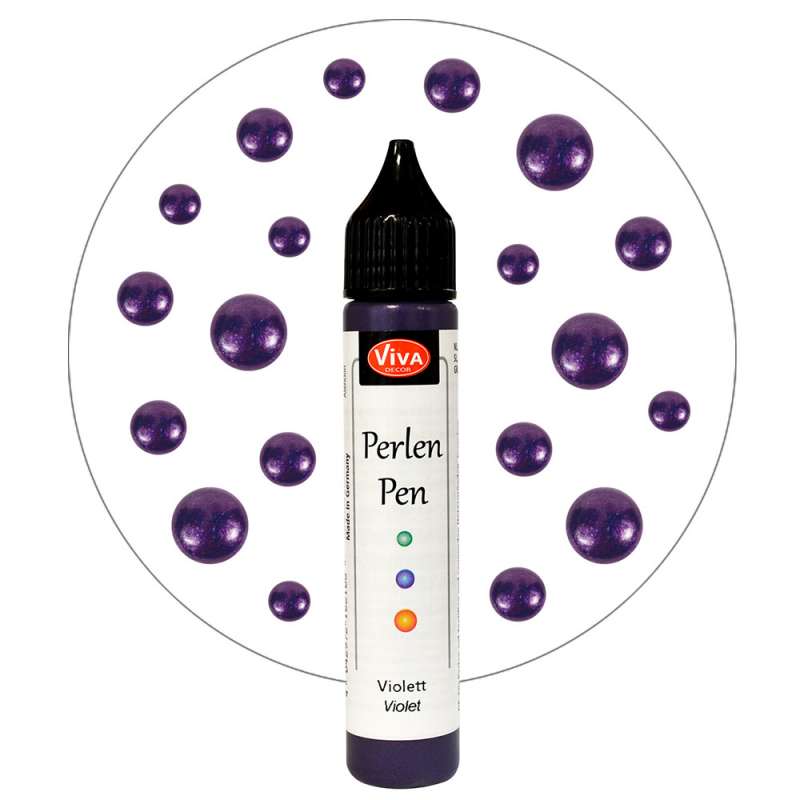 Šķidrās pērles Viva Decor "Perlen-Pen" 28 ml - violet