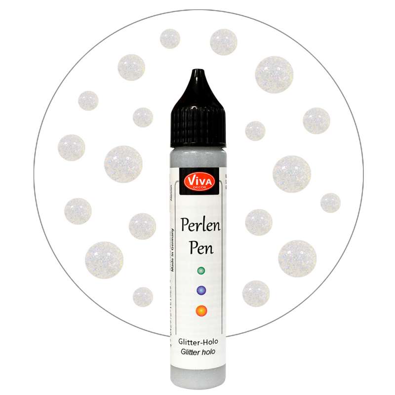 Жидкий жемчуг Viva Decor "Perlen-Pen" 28 ml - glitter holo
