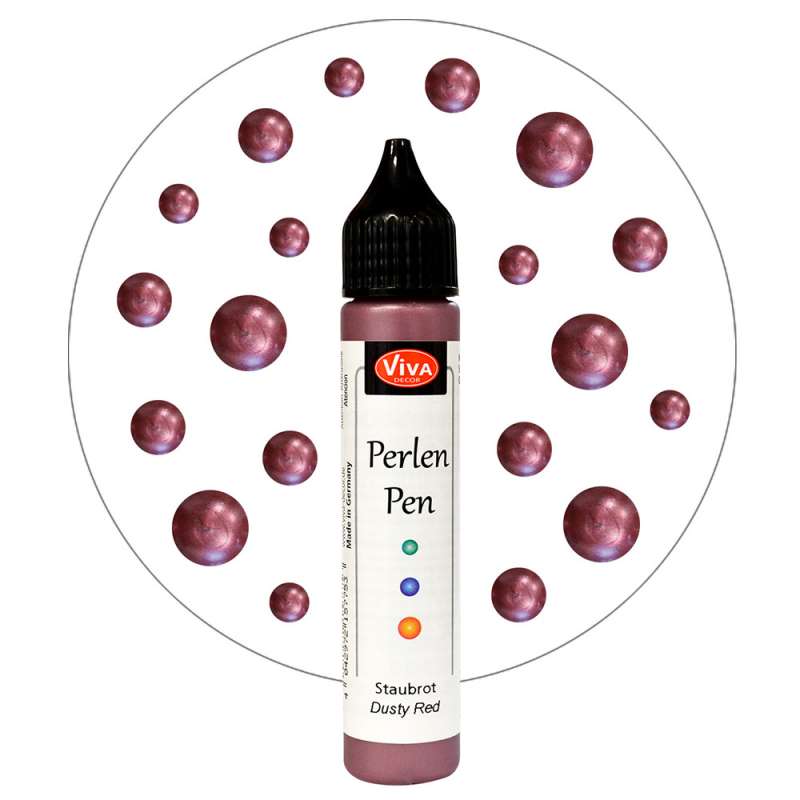 Šķidrās pērles Viva Decor "Perlen-Pen" 28 ml - Dusty Red