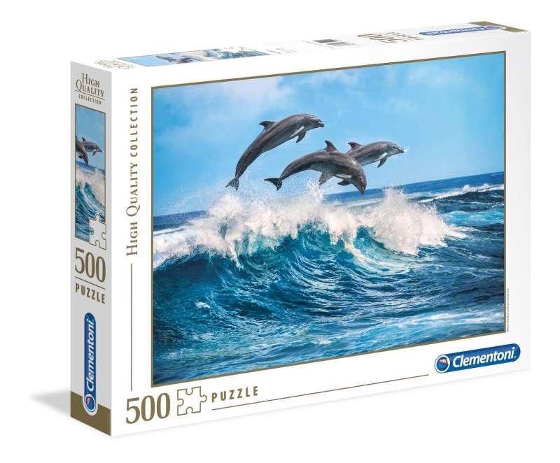 Puzle CLEMENTONI Delfīni 500 detaļas