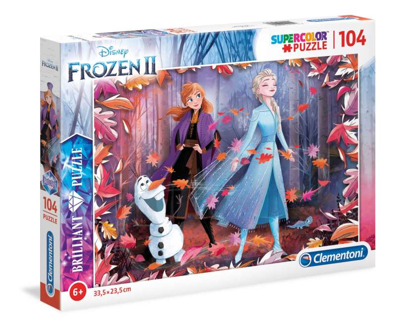 Пазл CLEMENTONI "Brilliant Frozen" 104 детали