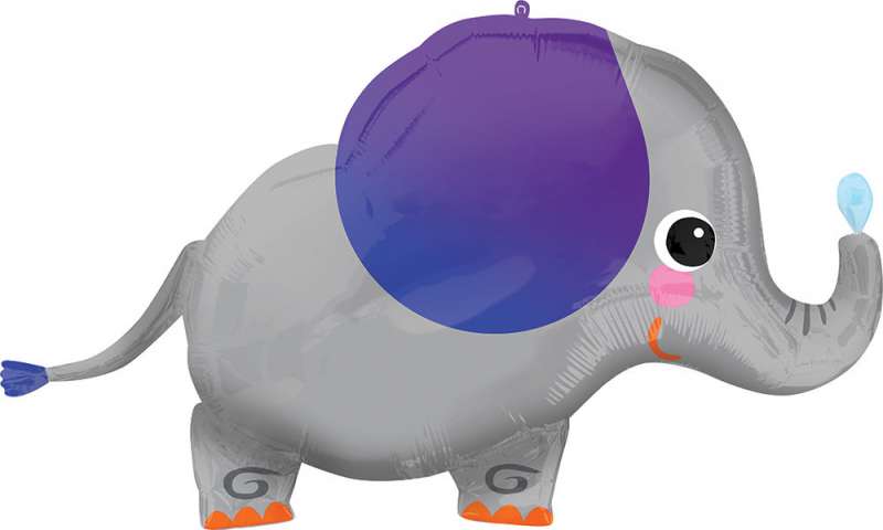 Фольгированный шар 86x50 см "Elephant"