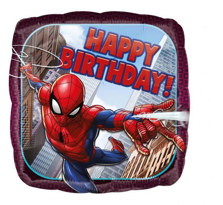 Folijas balons 18" "Happy birthday Spiderman"