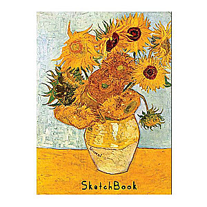 Skeču grāmata - Van Gogs. Saulespuķes A5