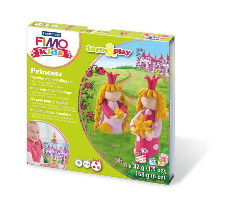 Набор полимерной глины FIMO "Princess", 4 цвета x 42г.