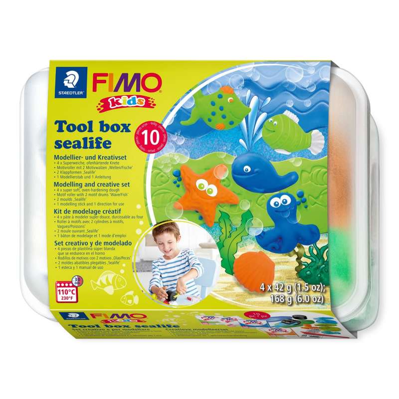 Набор полимерной глины для творчества FIMO Kids TB  Sealife