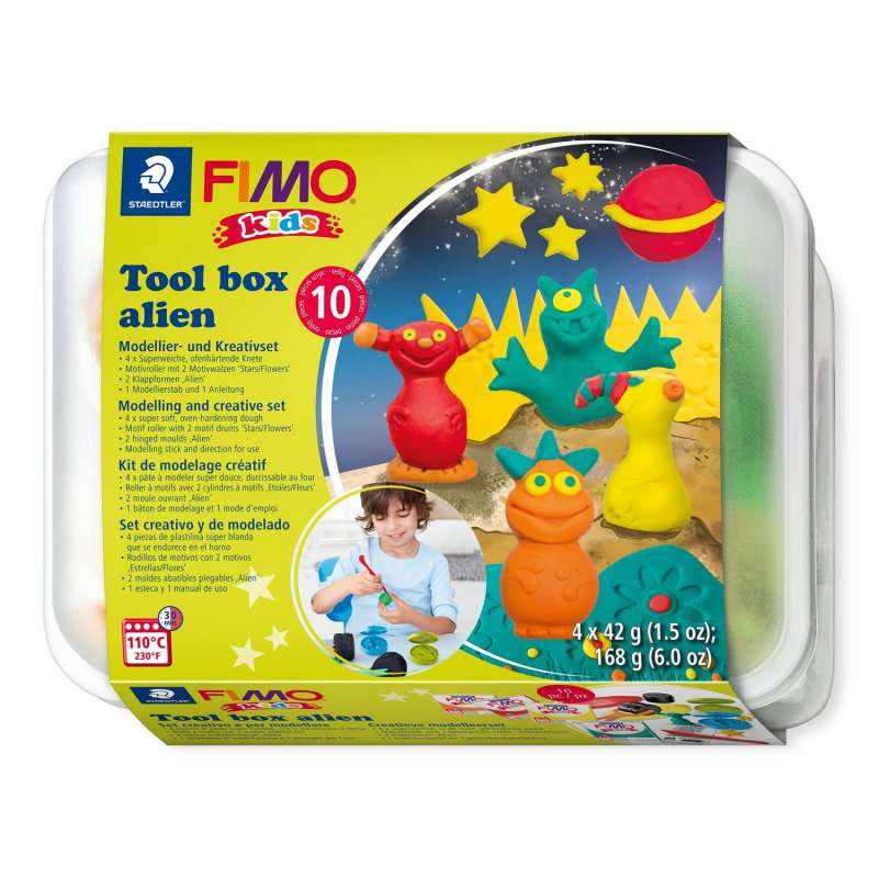 Набор полимерной глины для творчества FIMO Kids TB  alien